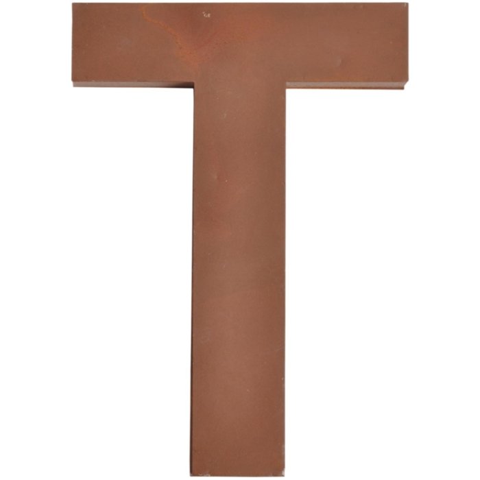 Letra T 20 cm letra única