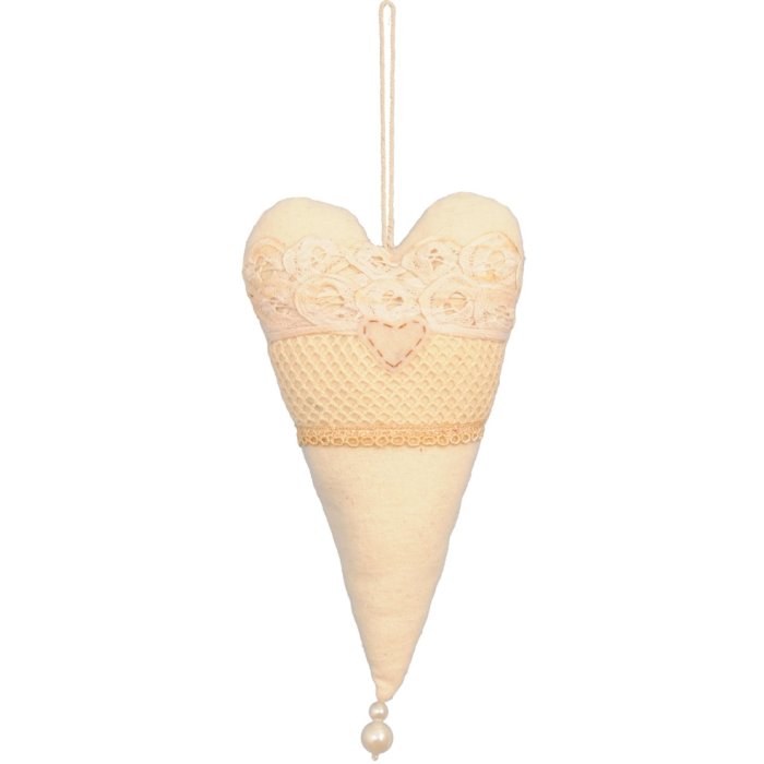 Colgante corazón patchwork 25 cm