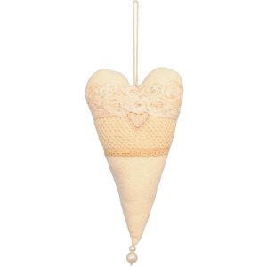 Colgante corazón patchwork 25 cm