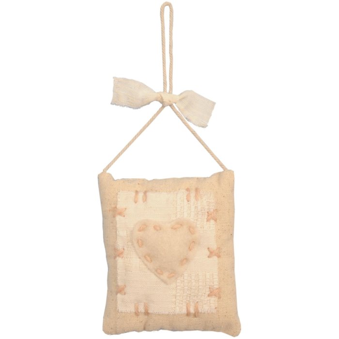 Colgador Deco - Saco con corazón 10 cm