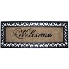Felpudo Welcome negro 120x45 cm