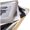 Henzo Marco de plástico Metallica gris oscuro 10x15 cm con passepartout 5x7 cm