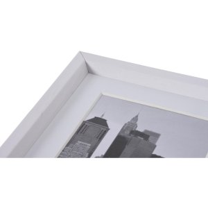 Marco de plástico METALLICA 13x18 cm - blanco