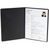 Carpeta de solicitud 2 piezas manila lino negro 30 hojas