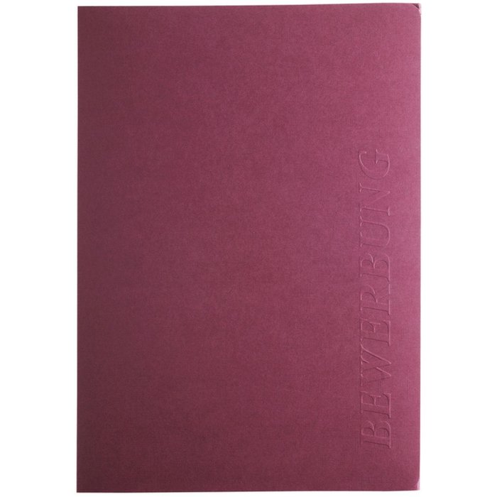 Carpeta de aplicación 3 piezas Manila lino burdeos