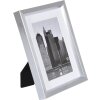 Henzo marco de plástico METALLICA 15x20 cm plata con passepartout 10x15 cm