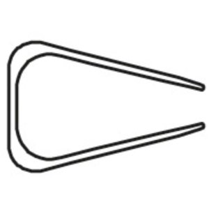 Carril de sujeción Serodo 25 piezas 9mm negro