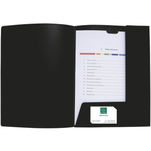 Carpeta de presentación de PP Krea Cover, para formato DIN A4 Negro