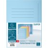 Paquete de 50 carpetas con 3 solapas y campo de etiquetado de cartón Manila 250g Jura, para formato DIN A4 Azul claro