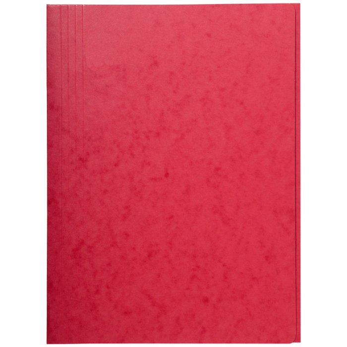 Carpeta con 3 solapas A4 roja