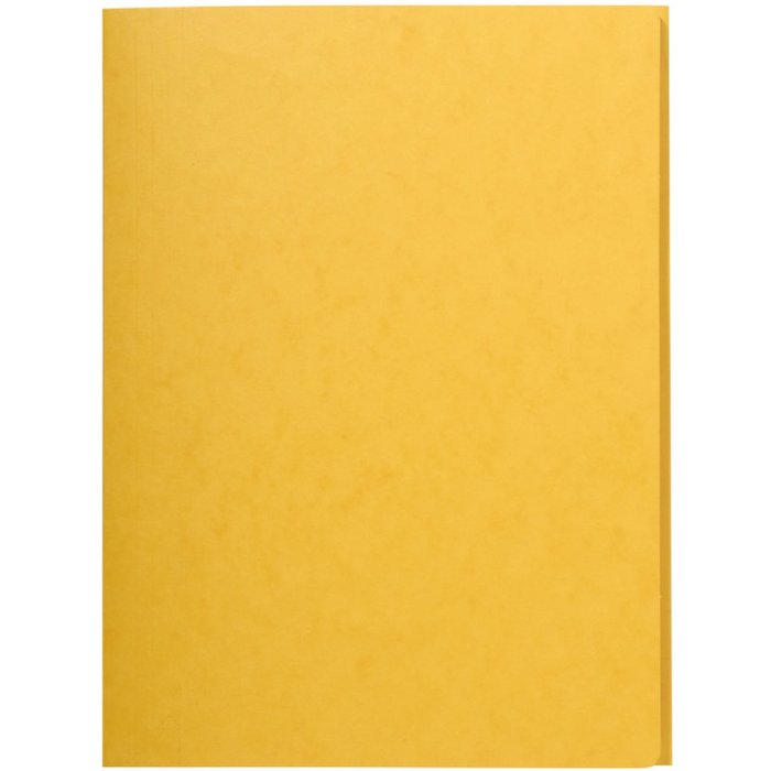 Carpeta con 3 solapas A4 amarilla