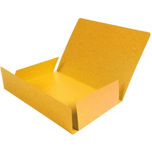 Carpeta con 3 solapas A4 amarilla