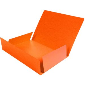 Carpeta con 3 solapas A4 naranja