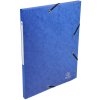 Carpeta con banda elástica y 3 solapas de cartón Scotten Manila monobloque 425 g Nature Future, para tamaño DIN A4 Azul
