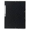 A4+ mE Manila 400g carpeta negra con 3 solapas