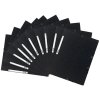 A4+ mE Manila 400g carpeta negra con 3 solapas