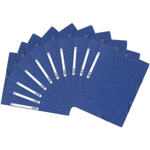 Carpeta con 3 solapas y banda elástica Cartón Manila 400g-m2 - A4 Azul