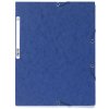 Carpeta con 3 solapas y banda elástica Cartón Manila 400g-m2 - A4 Azul