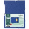 Carpeta con 3 solapas y banda elástica Cartón Manila 400g-m2 - A4 Azul