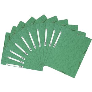 Carpeta con 3 solapas y banda elástica Cartón Manila 400g-m2 - A4 Verde