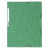 Carpeta con 3 solapas y banda elástica Cartón Manila 400g-m2 - A4 Verde