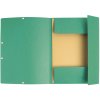 Carpeta con 3 solapas y banda elástica Cartón Manila 400g-m2 - A4 Verde