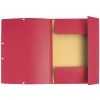 Carpeta Exacompta con 3 solapas y banda elástica Cartón Manila 400g-m² - A4 Rojo