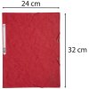 Carpeta Exacompta con 3 solapas y banda elástica Cartón Manila 400g-m² - A4 Rojo