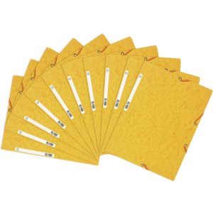 Carpeta con 3 solapas y banda elástica Cartón Manila 400g-m2 - A4 Amarillo