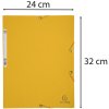 Carpeta con 3 solapas y banda elástica Cartón Manila 400g-m2 - A4 Amarillo