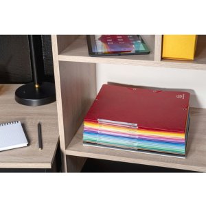 Carpeta con 3 solapas y banda elástica Cartón Manila 400g-m2 - A4 Verde lima