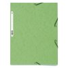 Carpeta con 3 solapas y banda elástica Cartón Manila 400g-m2 - A4 Verde lima