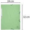 Carpeta con 3 solapas y banda elástica Cartón Manila 400g-m2 - A4 Verde lima