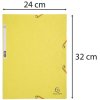 Exacompta Carpeta con banda elástica 3 solapas Manila cartón DIN A4 citrus amarillo