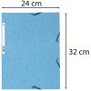 Carpeta Exacompta con banda elástica 3 solapas 400g formato DIN A4 surtido