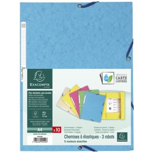 Carpeta A4+ mE Manila 400g Pastel