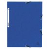 Carpeta con banda elástica y 3 solapas de cartón Manila 355 g, para tamaño DIN A4 Azul
