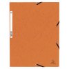 Carpeta con banda elástica y 3 solapas de cartón Manila 355 g, para DIN A4 Naranja