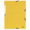 Exacompta carpeta elástica 3 solapas Manila cartón DIN A4 amarillo 355g