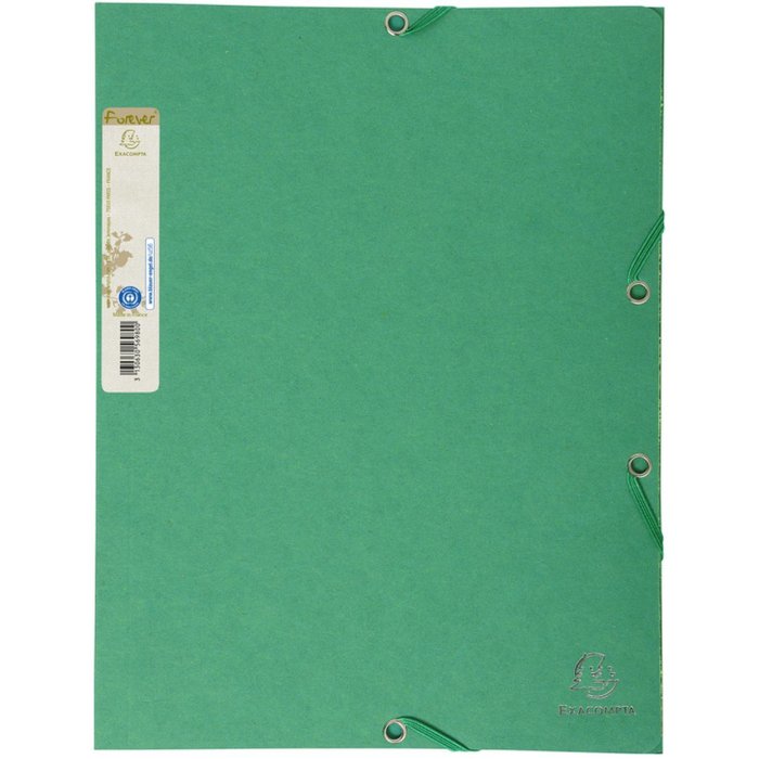 Carpeta con 3 solapas Forever A4 verde