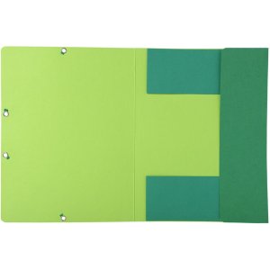 Carpeta con 3 solapas Forever A4 verde