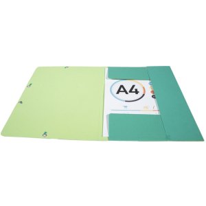 Carpeta con 3 solapas Forever A4 verde
