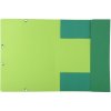 Carpeta con 3 solapas Forever A4 verde