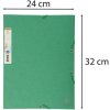 Carpeta con 3 solapas Forever A4 verde