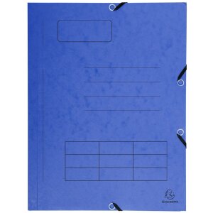 Carpeta con banda elástica, 3 solapas e...