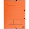 Carpeta con banda elástica, 3 solapas e impresión organizativa de cartón Manila de 355 g, para formato A4, colores surtidos