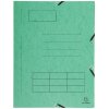 Carpeta con banda elástica, 3 solapas e impresión organizativa de cartón Manila de 355 g, para formato A4, colores surtidos