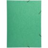 Carpeta con banda elástica y 3 solapas Cartón de Manila 600g Nature Future, para tamaño DIN A3 Verde