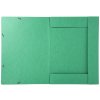 Carpeta con banda elástica y 3 solapas Cartón de Manila 600g Nature Future, para tamaño DIN A3 Verde
