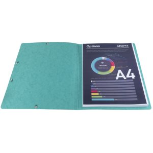 Carpeta esquinera verde para formato A4